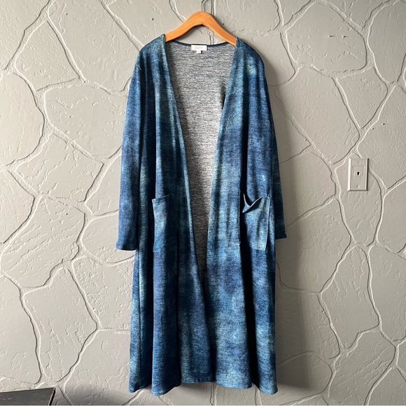 Lularoe Blue Duster - Picture 1 of 6